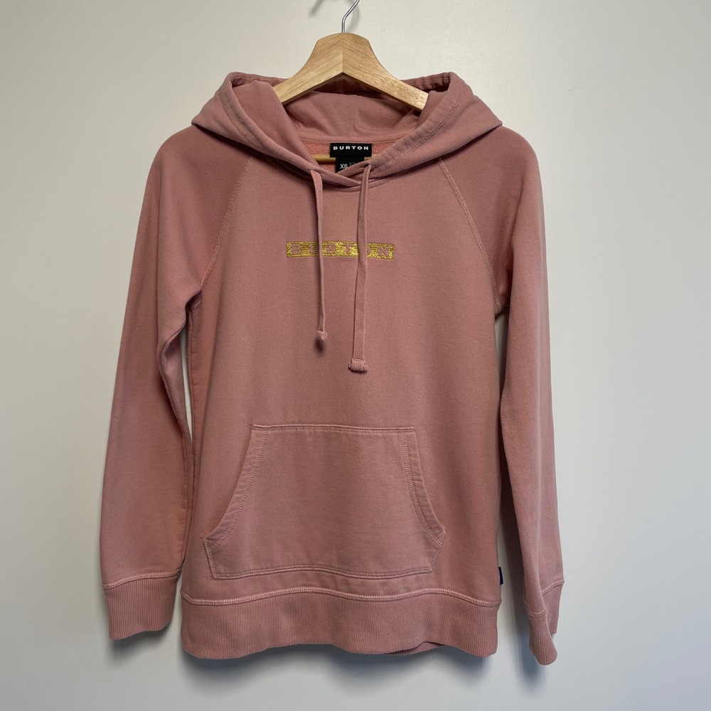 Burton Pink Gold‎ Embroidery Hoodie Family Tree Sweatshirt Womens XS
